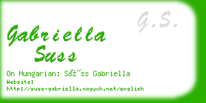 gabriella suss business card